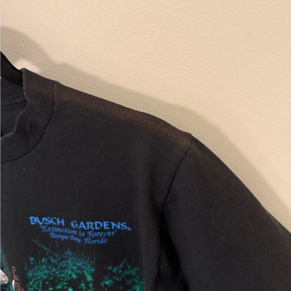 Vintage Busch Gardens Tigers Extinction Is Forever TShirt Rare Nature 1994 Small - Picture 6 of 7